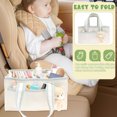 thumbnail image 6 of FKSZLL Diaper Storage Basket with Compartment Large Capacity Nappy Caddy Organizer with Handle Storage Wet Wipe Bathing Supplies Mom's Essentials, 6 of 10