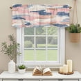 thumbnail image 3 of Abstract Pink Blue Sky Cloud Window Valance Curtain Modern Art Rod Pocket Short Curtain for Living Room, Bedroom & Kitchen Window Decor 54x18in, 3 of 8