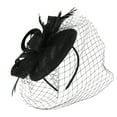 thumbnail image 3 of Audhol Soft Lace Veils Hats For Women Fascinators Womens Pillbox Flower Hat For Tea Party Cocktail Ball Wedding Church Feather Hair Accessories Black One Size, 3 of 5