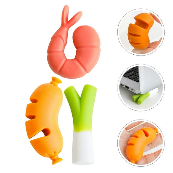 OUNONA 3-Piece Silicone Pot Lid Lifters Cooking Tools Easy to Clean Kitchen Accessories for Home Cooks