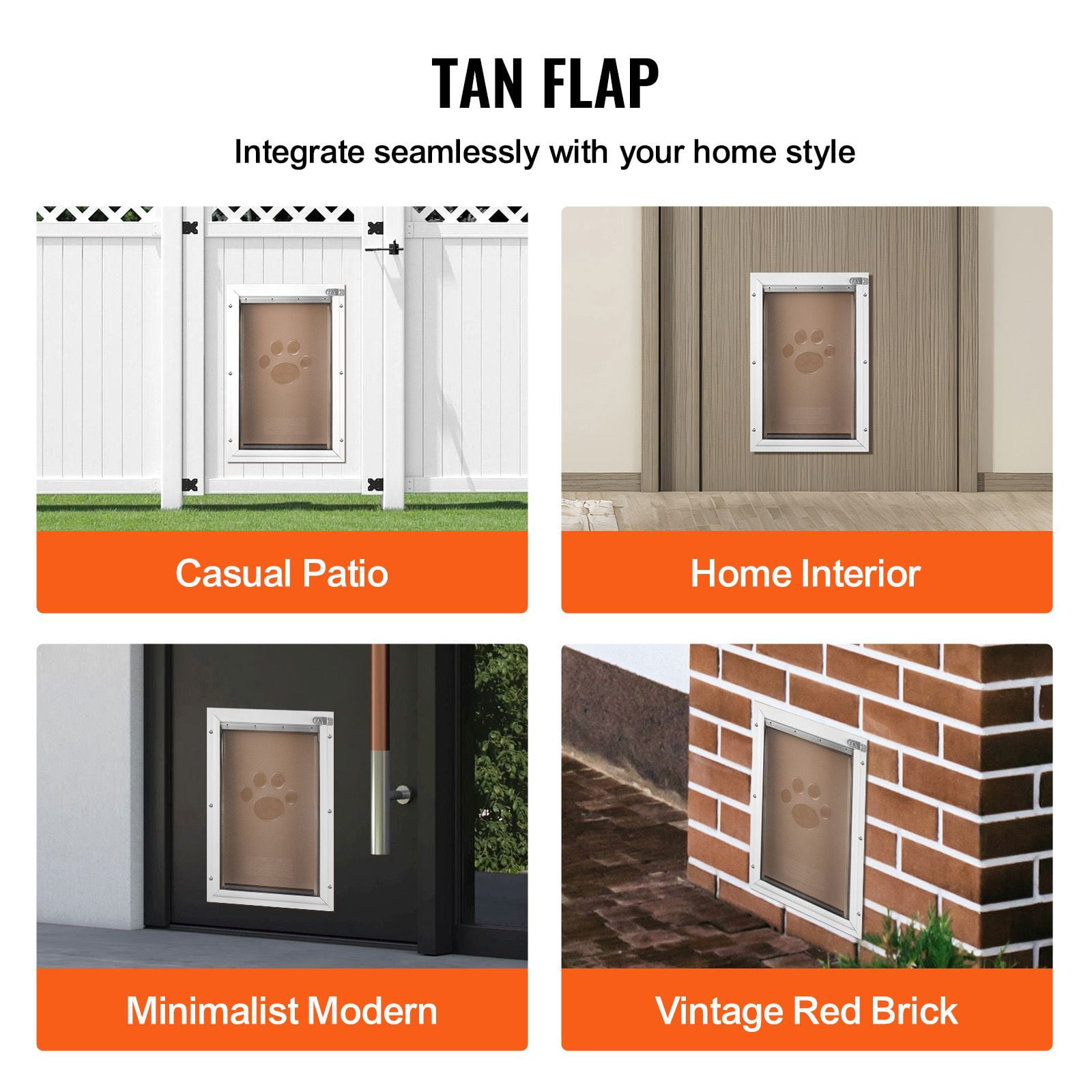 Pet Door Replacement Flap Thickened Soft PVC, Scratch-Resistant Enhanced Magnetic Seal, Weatherproof Dog Door Flap for Pet Security Door