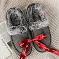thumbnail image 7 of RockDove Women's Faux Fur Collar Moc Toe Clog Slipper, 7 of 7