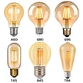 thumbnail image 3 of Bombilla Edison ST64, lámpara de filamento, bombilla LED, retro nostálgica, E27, luz blanca cálida amarilla, lámpara de filamento de tungsteno de imitación, 4 W, 6 W, 3 of 5