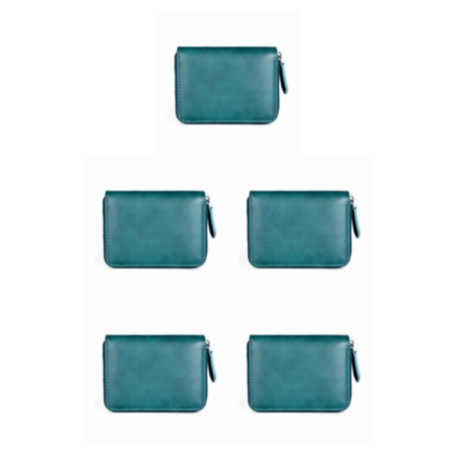 Monedero hombre bolsa de dinero corta mini billetera bolsillo tarjetero de bloqueo rfid gran capacidad para bolsa de negocios Azul Sonducket