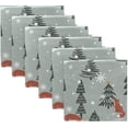 thumbnail image 6 of GZHJMY Foxe Snow Cloth Napkins Washable Reusable Polyester Dinner Napkins 20 x 20 Inch for Home Weddings Parties Holiday Table Napkins Set of 1, 6 of 7