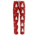 thumbnail image 3 of WTOBBY Men's Christmas Themed Anime Pajama Pants, Casual Sleepwear with Drawstring Elastic Waist, Comfortable Straight Leg Loose Fit for Home and Lounge,Wine L, 3 of 4