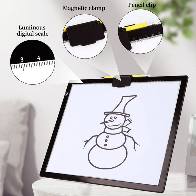 A3 LED Light Board, A3 Tracing Light Box, Magnetic Light Pad, Light Table  for Tracing, LED Copy Board, Sketch Pad with Dimmable Brightness, Magnetic