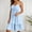 Light Blue, variant on Women's Casual Summer Dresses Ruffle Tiered Swing Flowy Sleeveless Spaghetti Strap V Neck A Size Swing Dress Floral Summer Outfits for Women Dresses Womens Summer Dresses Knee Length