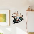 Country 3D Metal Wall Art Hanging Statue Animal Artwork Wall Mount ...