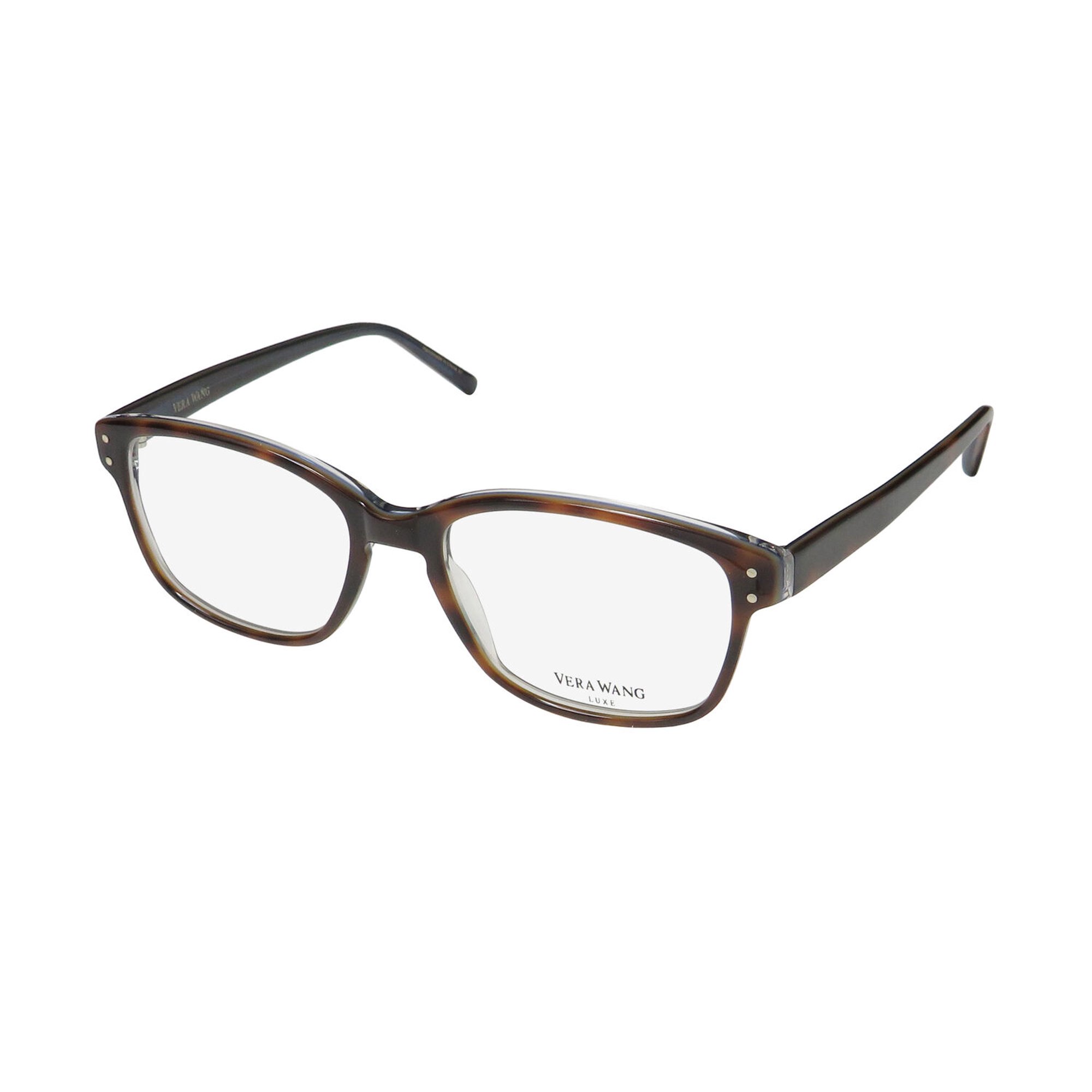 NEW VERA WANG LUXE LANA WOMENS/LADIES DESIGNER FULL-RIM TORTOISE FRAME DEMO LENSES 50-17-137 EYEGLASSES/EYEWEAR