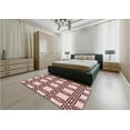 thumbnail image 5 of Ahgly Company Machine Washable Indoor Rectangle Transitional Brown Red Area Rugs, 2' x 4', 5 of 7