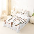 thumbnail image 5 of Homewish Dreamy Boho Dreamcatcher Twin Sheets,Watercolor Feathers Bedding,3-Piece,1 Fitted Sheet and 1 Pillowcase, 5 of 6