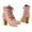 Pink, variant on Bnwani Boots for Women Winter Pile High-Heel Thick High Suede Boot Pink Size 7