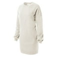 thumbnail image 3 of MixMatchy Women's Oversized Round Neck Tunic Sweatshirt with Side Pocket, 3 of 5