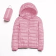 thumbnail image 5 of CHUOU Women Warm Waterproof Lightweight Jacket Hooded Windproof Winter Coat With Recycled Insulation Winter Slim Short Hooded Warm White Down Coat Outerwear, 5 of 5