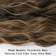thumbnail image 5 of Synthetic Hairpiece - Long Wavy Clip In Hair Extensions For Women - High Temperature Fiber, 5 of 44