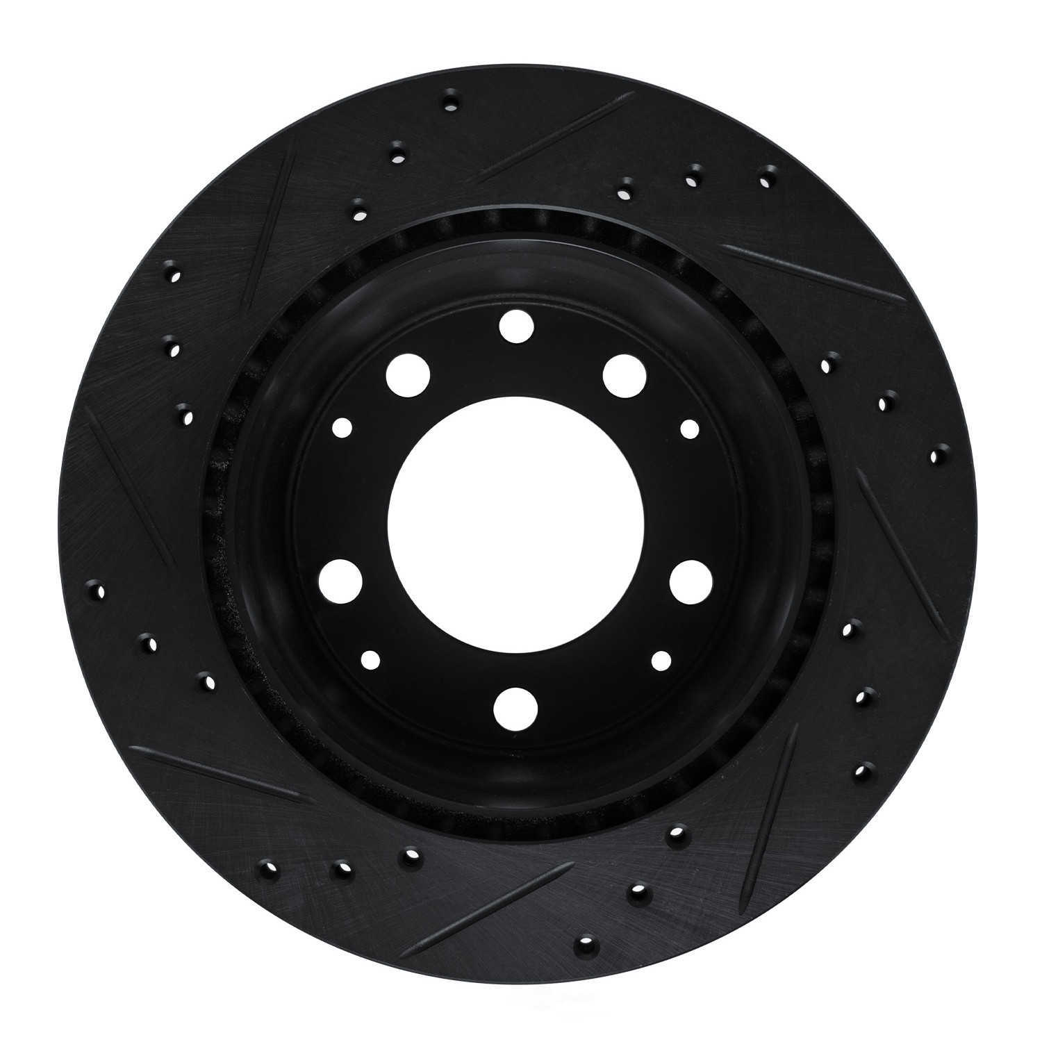 Dynamic Friction Company 633-02002R DFC Brake Rotor - Drilled And Slotted - Black