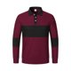 thumbnail image 4 of pstuiky hombres de manga larga, Camiseta de manga larga con solapa y botones de color liso para hombre tops de invierno para hombre s, 4 of 5