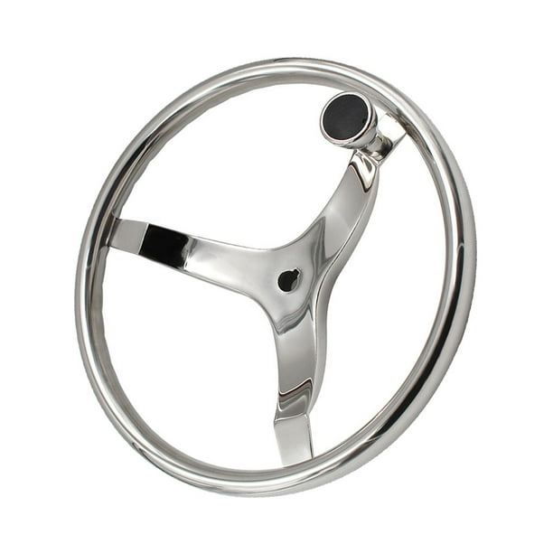 Kenally Mano de obra del volante Decoración a prueba de herrumbre Suministros para barcos Accesorios mejorados Espejo Superficie lisa Perilla de control Accesorios para vehículos recreativos Kenally VI016476-00