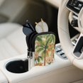 thumbnail image 3 of SEANATIVE Double Glasses Case for Women Men, Neoprene Zipper Eyeglass Pouch Water-Resistant Scratch-Proof Lightweight Travel Glasses Bag for Eyeglasses Sunglasses, Hawaii Palm Tree Floral, 3 of 7