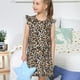 thumbnail image 4 of Balery Leopard Camisón de princesa para niñas, pijama de algodón con mangas abullonadas, suave y bonito.-Small, 4 of 6