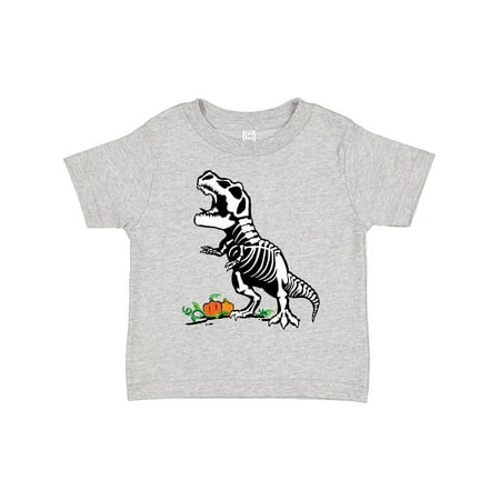 

Inktastic Halloween T-Rex Skeleton in the Pumpkin Patch Gift Toddler Boy or Toddler Girl T-Shirt