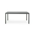 thumbnail image 3 of Ian Outdoor Modern 6 Seater Aluminum Dining Set with Tempered Glass Table Top, Gun Metal Gray, 3 of 11