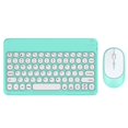thumbnail image 2 of inalámbrico, combinación de y mouse, recargable, , silencioso, , portátil, inalámbrico para tabletas, computadoras Azul claro Hugo Ratón con teclado Bluetooth, 2 of 7