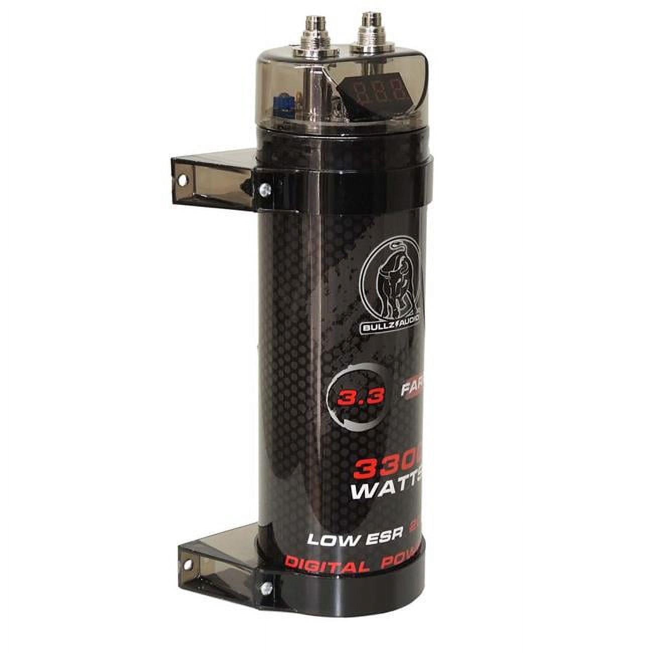Pyle PLCAPE50 Condensateur De Puissance Numérique 5.0 Farad - Affichage LED 12-24V