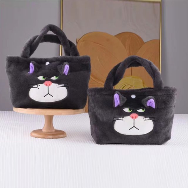 Bolsa de felpa Kawaii Sanrios de 5 estilos, 26cm, Kuromis My Melodies Cinnamorolls, bolsos de Anime, mochila rellena de Hello KT Kitties