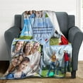 thumbnail image 3 of Custom Blanket Personalized Blanket with Photos Text Gift on Birthday Christmas Customized Picture Throw Blanket for Adult Men Women, 3 of 6