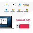 thumbnail image 4 of SHAR 64GB Lecteur Flash USB 2.0 64GB Lecteur Flash USB Stylo Lecteur Porte-Clés Conception Lecteur Zip avec Endoctrineur LED, Rouge, 4 of 5