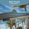 thumbnail image 6 of Modern Shade 10' x 12' Cedar Wood Hardtop Gazebo, Rot-Resistant Backyard Grill Shelter, 6 of 8