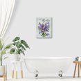 thumbnail image 3 of Farmhouse Lavender Bathroom Lilac Flower Decor Wall Art Just Breathe Rustic Hummingbird Floral Purple Pictures Wall Decor Canvas Painting Prints Artwork Home Decorations Framed for Bedroom 12"x16", 3 of 6