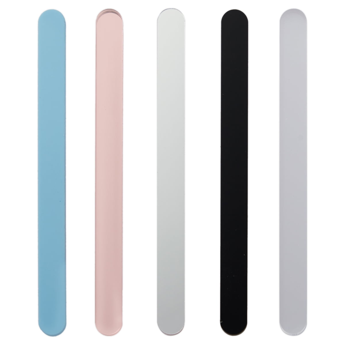 100 Pcs Reusable Acrylic Colored Popsicle Sticks for Food, Cake Pops and Cakesicle Molds, 4.5 in