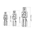 thumbnail image 2 of Unique Bargains Universal Joint Socket Set of 3 Pcs, 1/4-Inch 3/8-Inch 1/2-Inch Drive, Cr-V Steel, 2 of 4