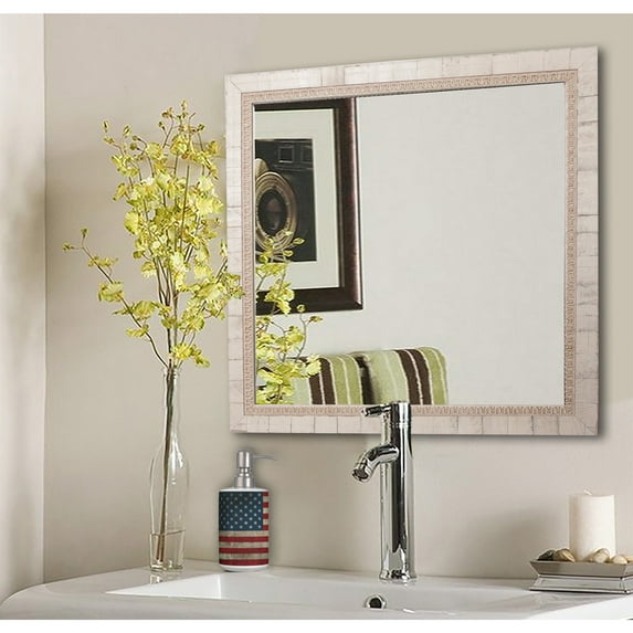 Rayne Mirrors American Made Rayne Tuscan Ivory Wall/ Vanity Mirror - Off White