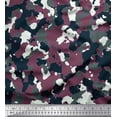thumbnail image 1 of Soimoi Crepe Silk Fabric Two Tone With White Camouflage Printed Craft Fabric by the Yard 42 Inch Wide, 1 of 1