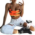 thumbnail image 3 of Tank Tops for Women Camouflage Sleeveless Bustier Bra Vest Crop Blouse T-Shirt Camis Top, 3 of 7
