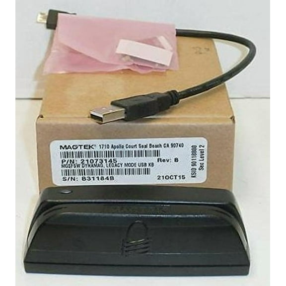 Magtek 21073145 Dynamag Usb Kb In Legacy Mode Rdr Security Level 2 With Magensa Key