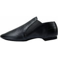 thumbnail image 5 of Unisex Leather Upper Slip-on Jazz Shoe with Elastics for Women and Men's Dance Shoes, 5 of 7