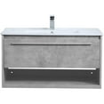 thumbnail image 5 of 36 inch Single Bathroom Floating Vanity in Concrete Grey, 5 of 14