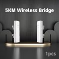 thumbnail image 1 of O3 2.4Ghz Point To Point Wireless Bridges 5Km Transmission POE Super Outdoor Elevator Monitoring AP Repeater P To P 1pcs 1pcs EU Plug, 1 of 5