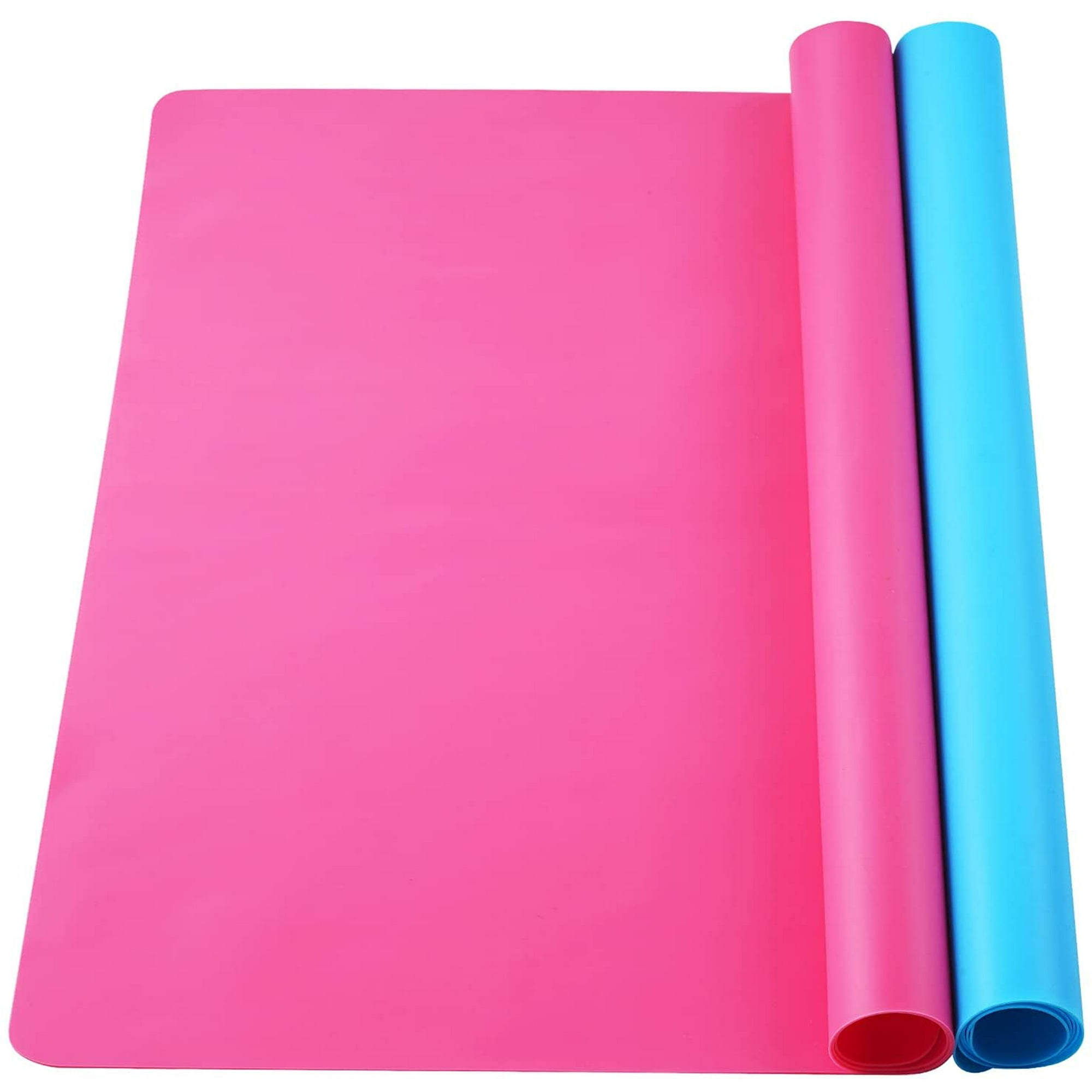 Pack 23.5"X19.5" Extra Silicone Sheets for Crafts,Resin Jewelry Casting Mat,Silicone Mat,Silicone Placemat for DIY Crafting (Rose Red & Blue) | Walmart Canada