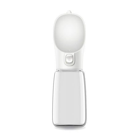

Portable Dog Bottle Water Dispenser Gourd Puppy Kitten Cat Feeder Drinking Bottle Travel Outdoor Pet Cats 550Ml White
