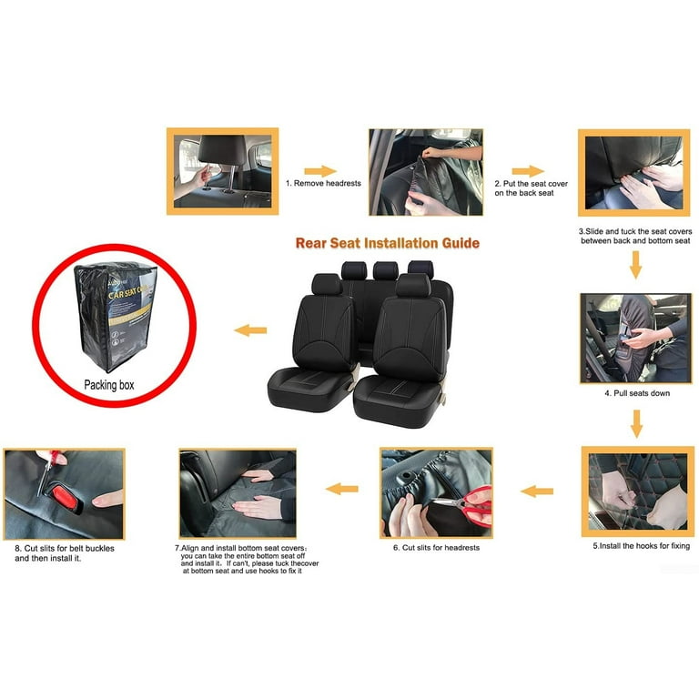 Learn about 160+ imagen how to install car seat covers with hooks In