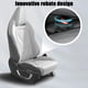 thumbnail image 3 of Relleno de espacio para asiento de automóvil, relleno de espacio para asiento de cuero de microfibra de 2 piezas, accesorio GM (negro), 3 of 4