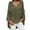 Green, variant on XUELUO Boho Tops For Women Autumn Winter Solid Color V Neck Long Sleeve Loose Casual Shirts For Women T-shirts Sportswear,White,XL