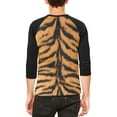 thumbnail image 2 of Halloween Tiger Costume Mens Raglan T Shirt, 2 of 2