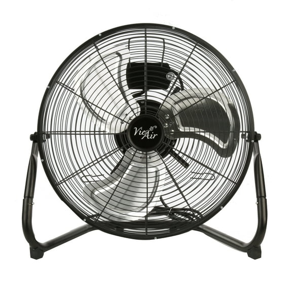 Vie Air 18" High Velocity Floor 3-Speed Fan, Black